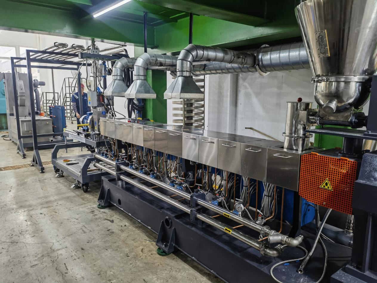 ky开元TPE引进双螺杆挤出机+水下切生产线自动化设备 ky开元TPE引进双螺杆挤出机+水下切生产线自动化设备